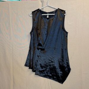 Express Black Shiny Tank Top